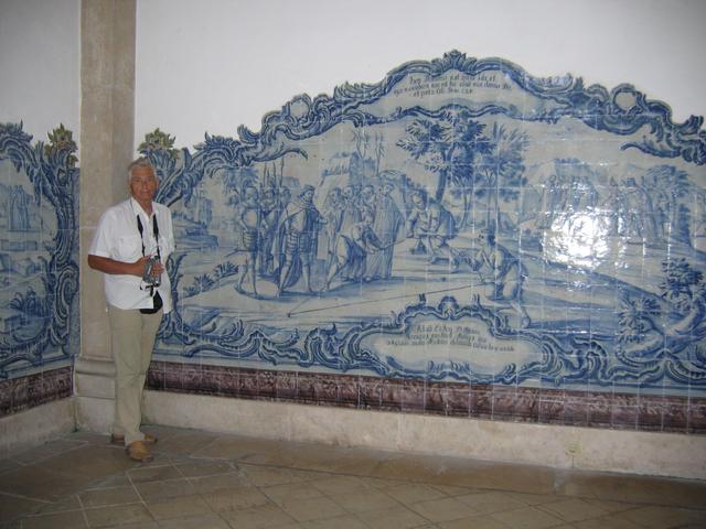 Alcobaca - azulejos w sali przyjęć