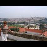 Coimbra - widok na dolinę Mondego i uniwersytet (dawny pałac królewski)