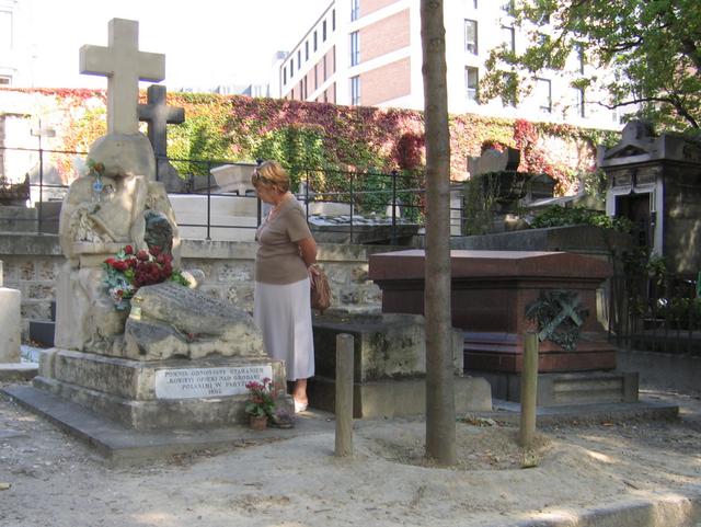 Grób Słowackiego na cmentarzu Montmarte