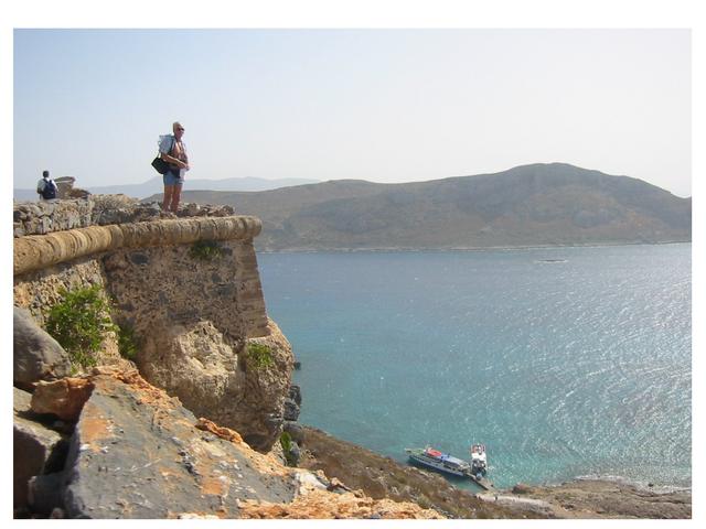 Widok z murów w kierunku laguny