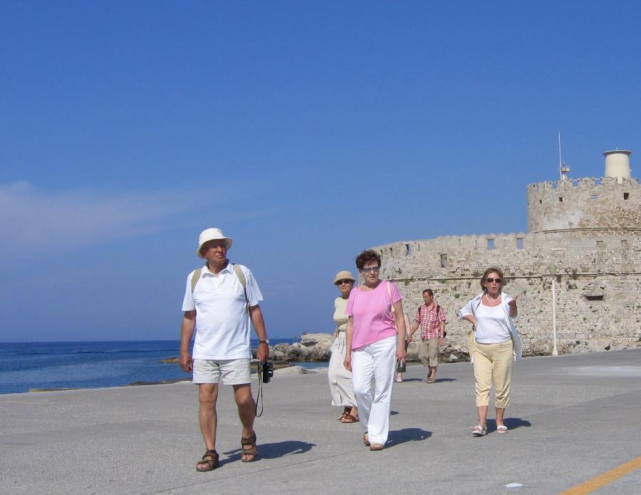 Rodos - dojście do koziołka od strony twierdzy