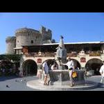 Rodos - fontanna na początku ul. Socratous