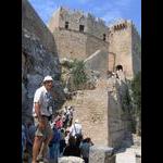 Lindos - schody do średniowiecznego zamku (2)