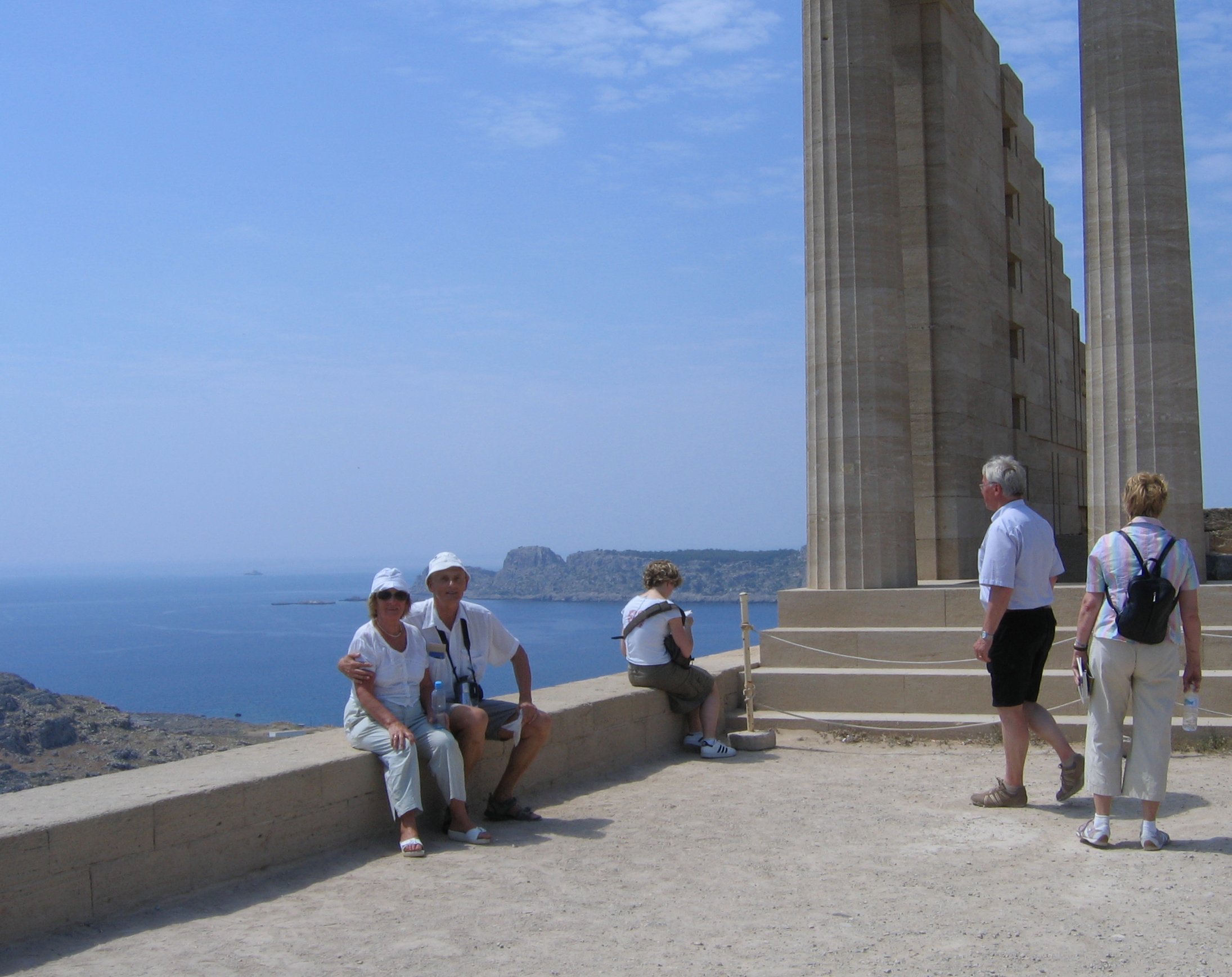 Lindos - antyczne wnętrze zamku