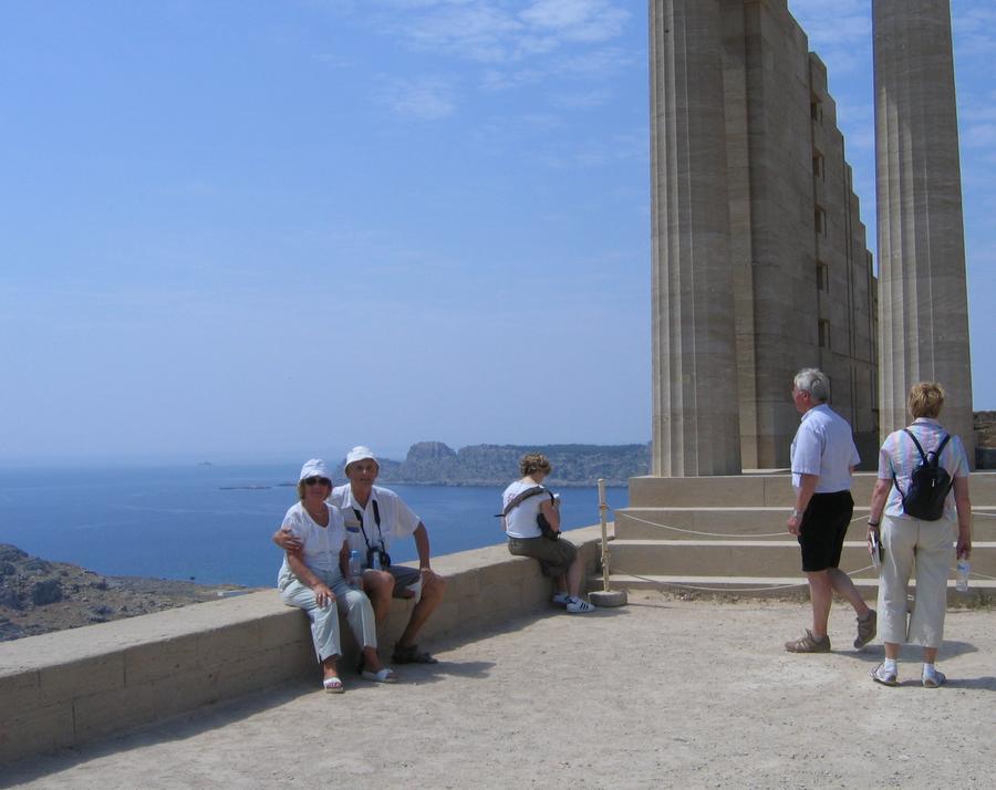 Lindos - antyczne wnętrze zamku