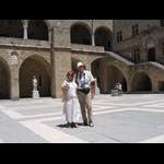 Rodos - dziedziniec Pałacu Wielkich Mistrzów