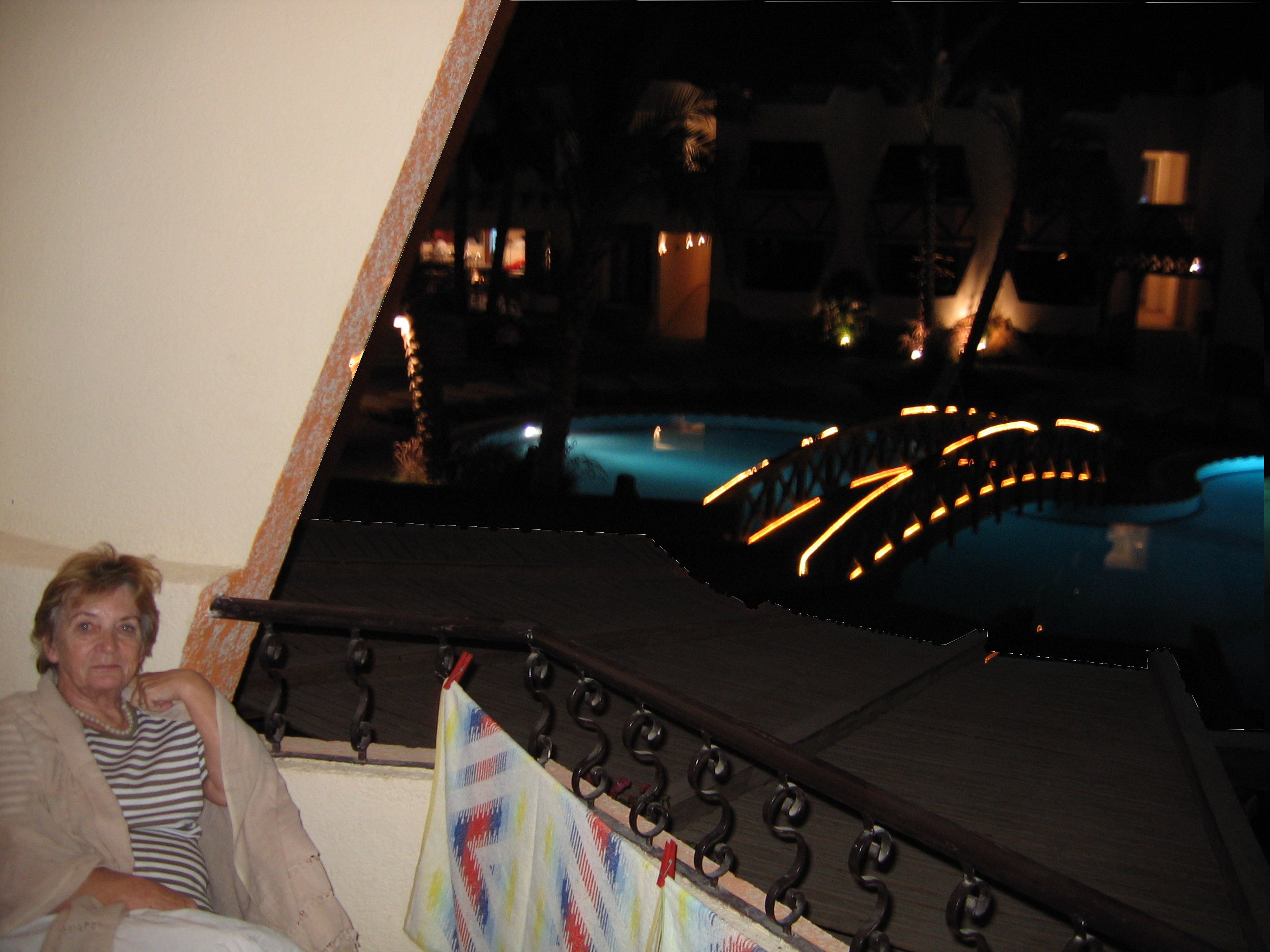 Na balkonie naszego pokoju