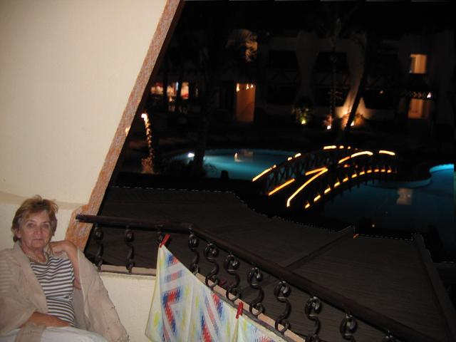 Na balkonie naszego pokoju