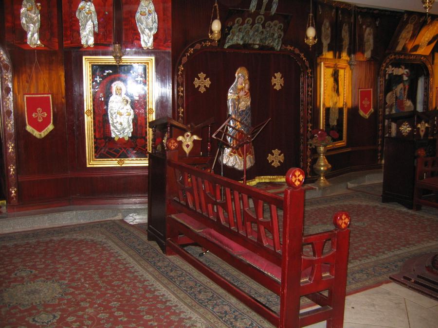 Koptyjski kościółek (wnętrze)