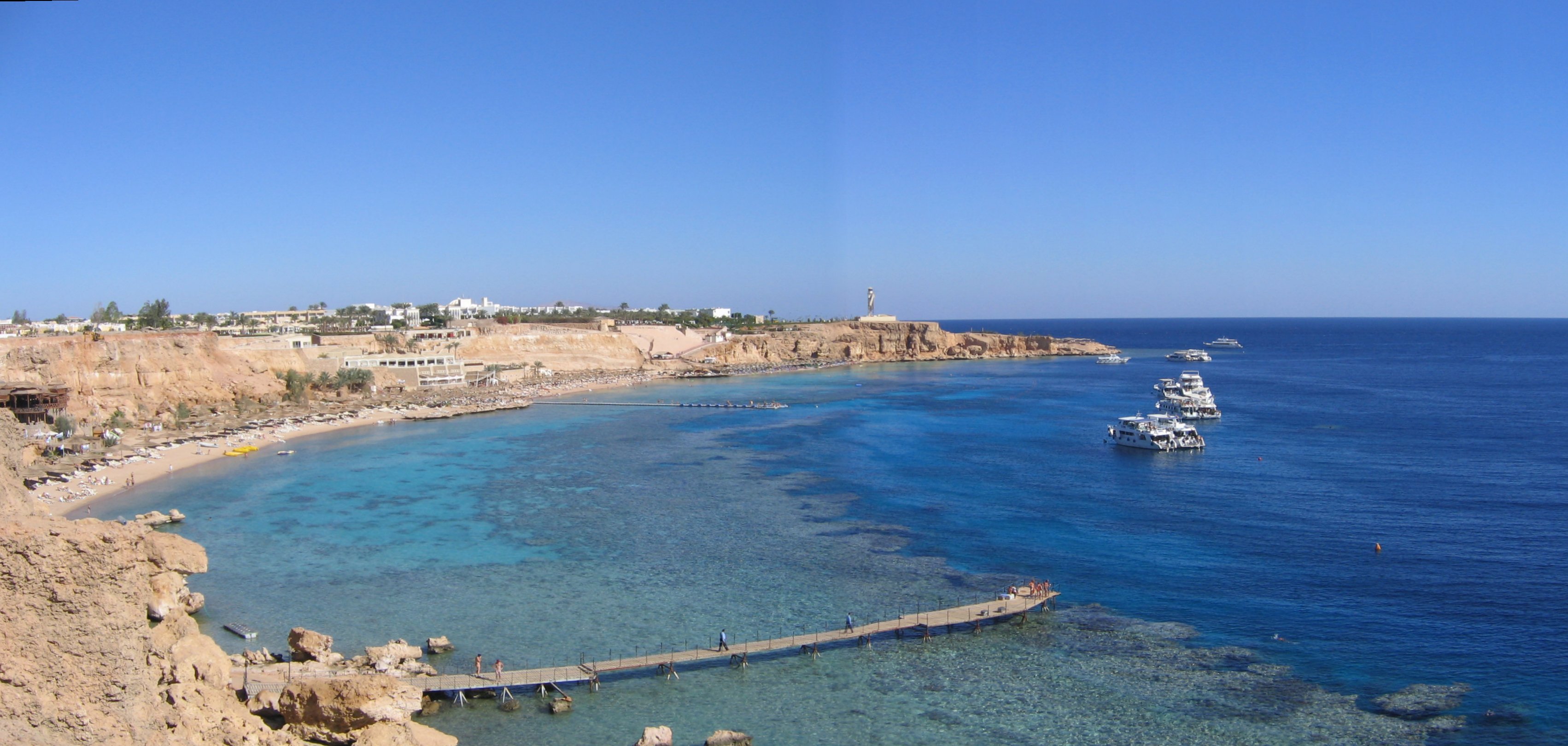 Plaża El Fanar (widok na latarnię 1)