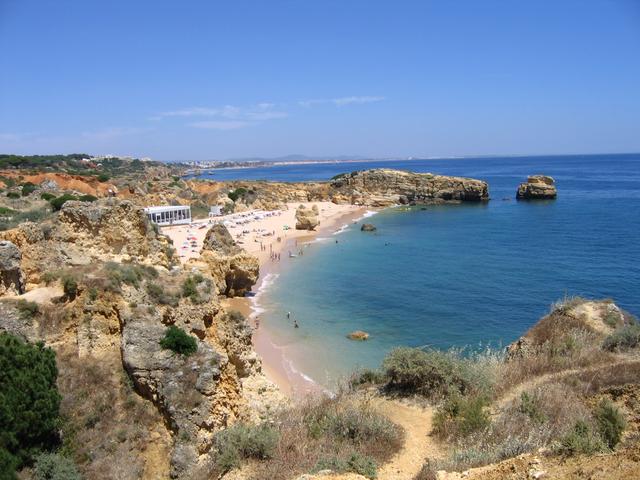 Algarve - Albufeira - widok na plażę Sao Rafaelo