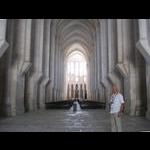 Alcobaca - nawa główna kościoła klasztoru Cystersów (100 m długa)