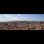 Porto - panorama z Torre dos Clerigos na rzekę