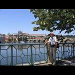 Wełtawa z widokiem na most Karola i Hradczany