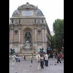 Fontanna przed Boulevard St. Michel