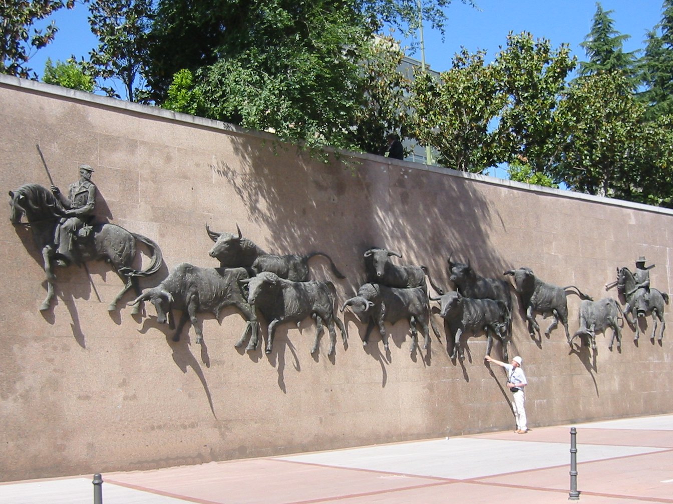 Mur obok areny korridy