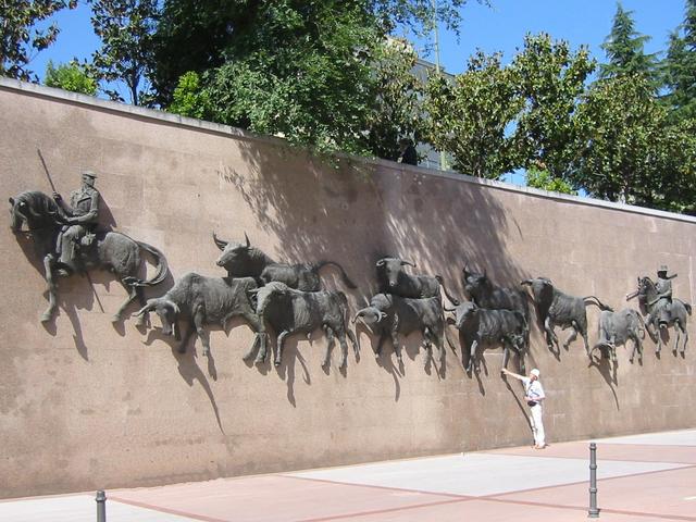 Mur obok areny korridy