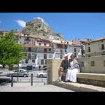 Morella - widok na pozostałości zamku