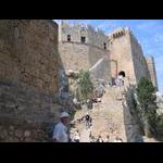 Lindos - schody do średniowiecznego zamku (2)