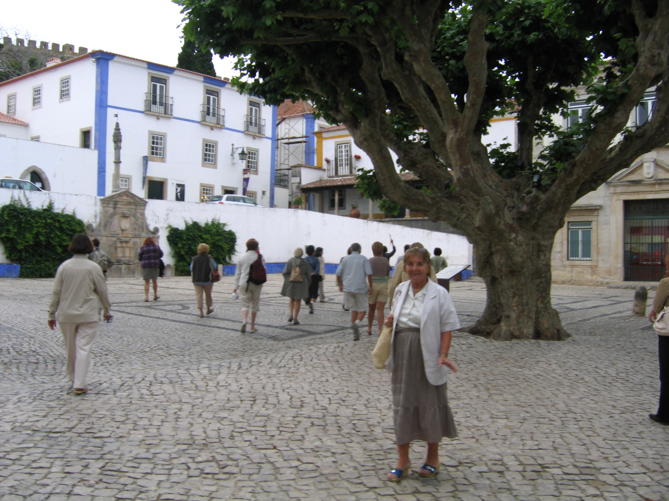 Obidos - plac ze słupem pręgierza